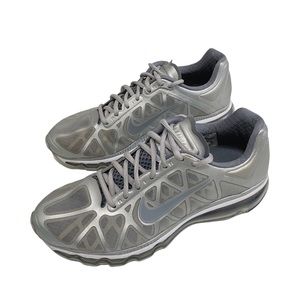 Nike Air Max Plus 2011 Women's Silver Gray Running Sneakers 9.5
